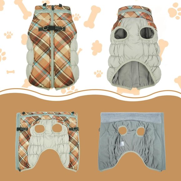 Warm Dog Winter Coat Size: Large - Picture 5 of 6